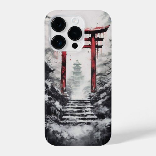 JAPANESE RED GATE  iPhone 14 PRO CASE