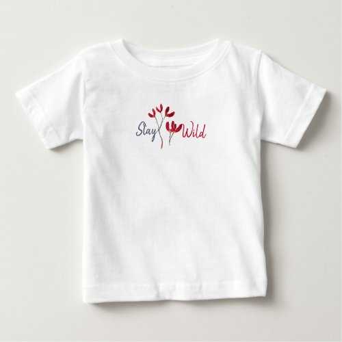Japanese Red Maple Tree Seeds Stay Wild Baby T_Shirt