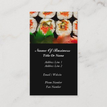 Japanese Restaurant Business Card by sagart1952 at Zazzle