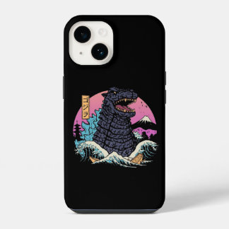 Japanese retro King Kaiju Wave iPhone 14 Case
