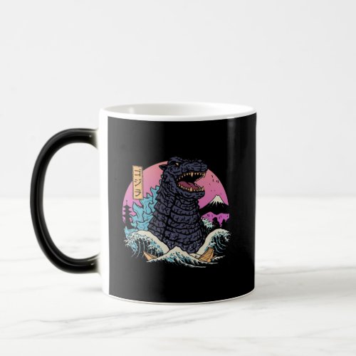 Japanese retro King Kaiju Wave Magic Mug