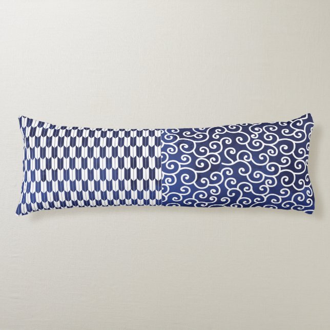 Japanese Reversible Pattern Body Lumbar Pillow (Front)
