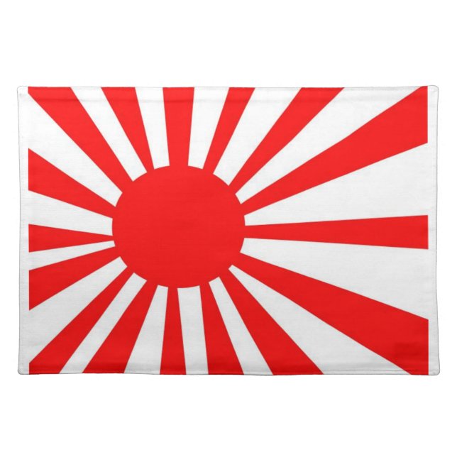 Japanese Rising Sun Flag Cloth Placemat (Front)