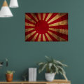 Japanese Rising Sun Flag (distressed) Poster | Zazzle