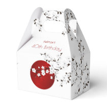 Japanese Rising Sun Thank You Birthday  Favor Boxes