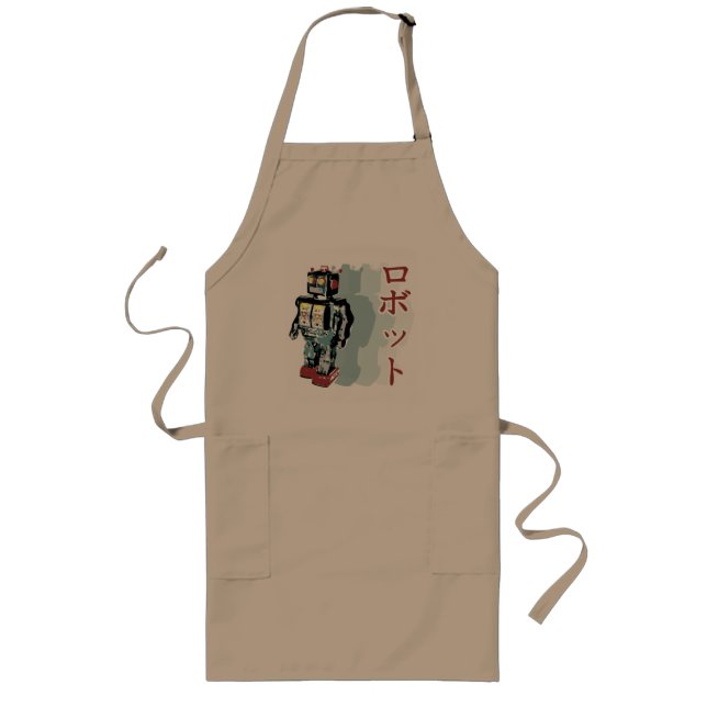 Japanese Robot Long Apron (Front)