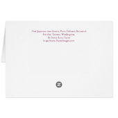 Japanese Rose Card (Back Horizontal)