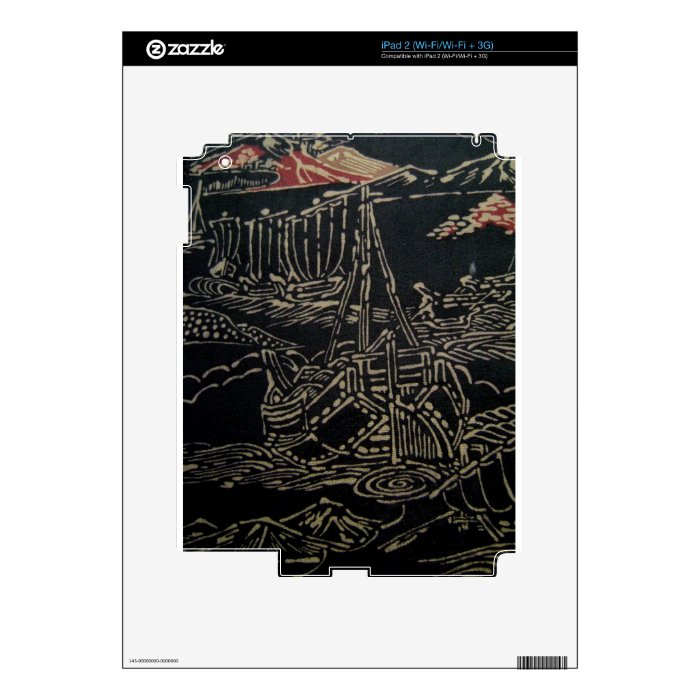 Japanese Sailing Ships Skin For The iPad 2