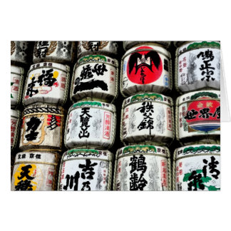 Japanese Sake Barrels Cards
