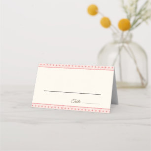 Japanese Sakura Asanoha Place Card