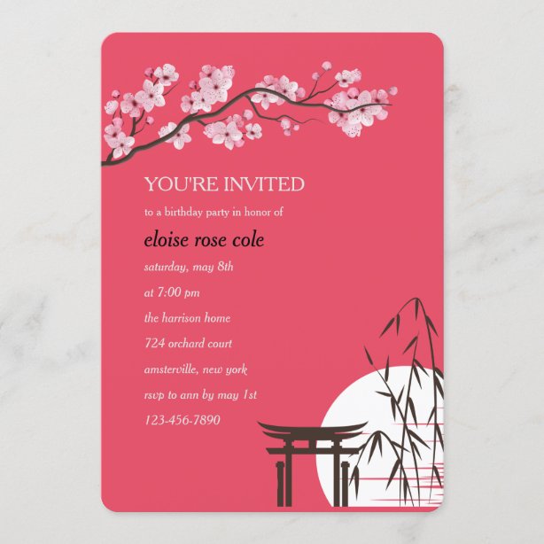 Download Asian Invitations | Zazzle