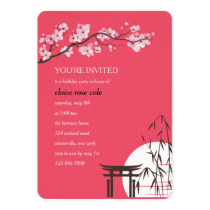 Asian Birthday Invitations 4