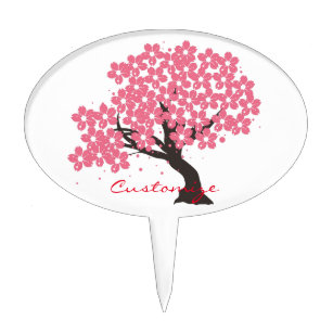 Cherry Blossom Tree Cake Toppers | Zazzle