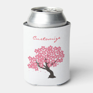 Japanese Sakura Cherry Blossoms Thunder_Cove Can Cooler
