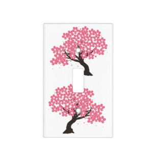 Japanese Sakura Cherry Blossoms Thunder_Cove Light Switch Cover