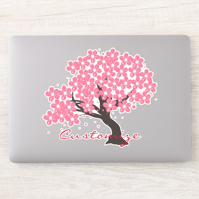 Japanese Sakura Cherry Blossoms Thunder_Cove Sticker (Computer)