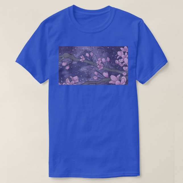 Japanese Sakura Flower Beautiful Cherry Blossom Tr T-Shirt (Design Front)