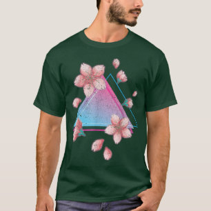Japanese Sakura Flower Retro Art Vaporwave Cherry T-Shirt