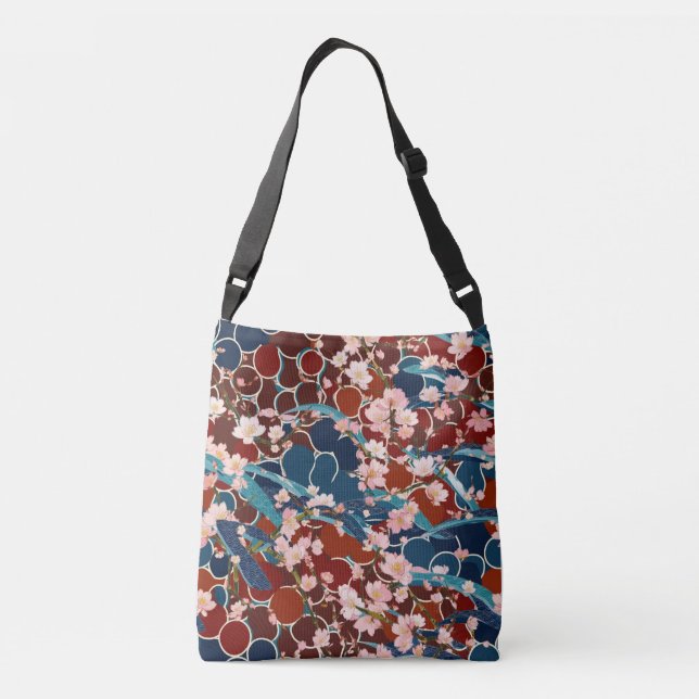 japanese Sakura-koi-Asnoha- Crossbody Bag (Back)