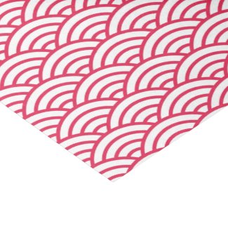 Japanese Sakura Koinobori Fish Scale Pattern