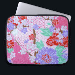 Japanese Sakura Pattern Laptop Sleeve<br><div class="desc">Beautiful Japanese Sakura paper pattern for your laptop sleeve!</div>