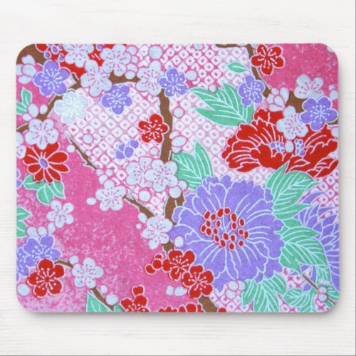 Japanese Sakura Pattern Mousepad