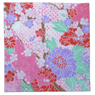 Japanese Sakura Pattern Napkins
