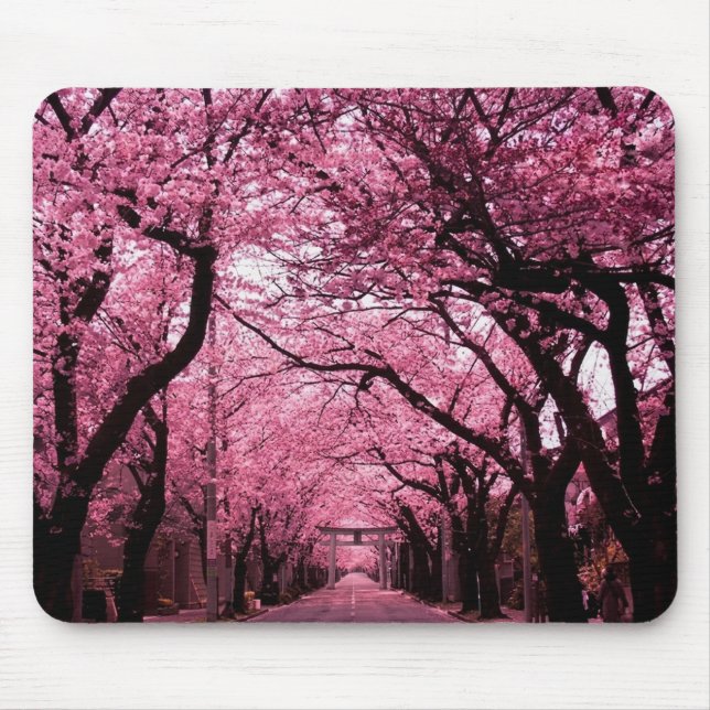 Japanese Sakura Spring Mouse Mat (Front)
