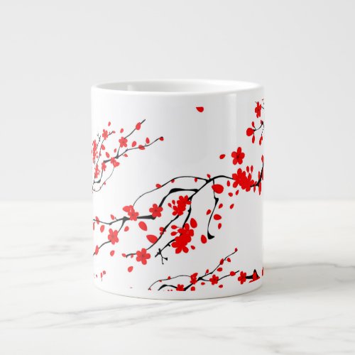 JapaneseSakura treecherry blossomfloral art  Giant Coffee Mug