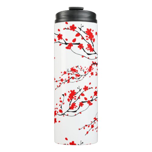 JapaneseSakura treecherry blossomfloral art   Thermal Tumbler