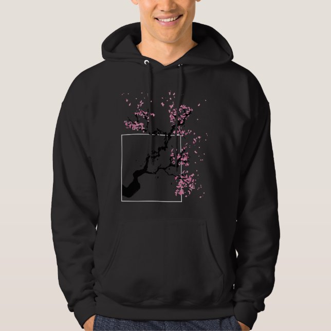Japanese Sakura Tree Cherry Blossom Tree Kawaies Hoodie (Front)