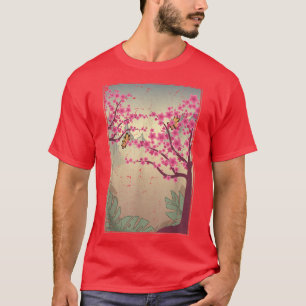 Japanese Sakura Tree Pink Flower Japan Cherry Blos T-Shirt
