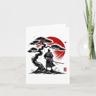 Japanese Samurai Aikido Tree Of Life Peace Art Of Card