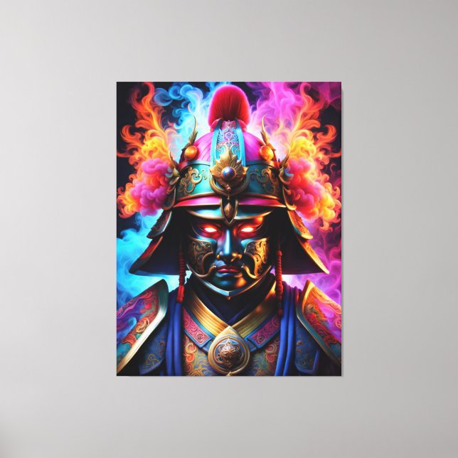 Japanese Samurai Canvas Print (Front)