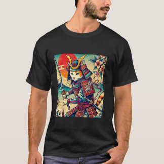 Japanese Samurai Cat Ninja Cat 1 T-Shirt