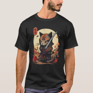 Japanese Samurai Cat Tattoo, Ninja Cat 1 T-Shirt