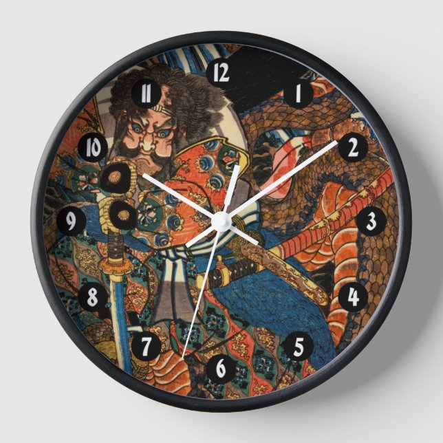 JAPANESE SAMURAI CLOCK (Front)