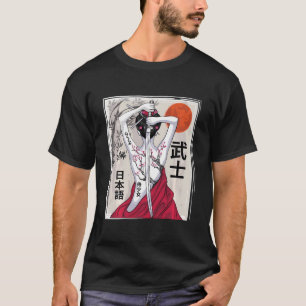 Japanese Samurai Culture Scenery Vintage Sakura Ch T-Shirt