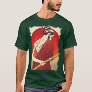 Japanese Samurai Culture Scenery Vintage Sakura Ch T-Shirt