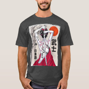 Japanese Samurai Culture Scenery Vintage Sakura Ch T-Shirt
