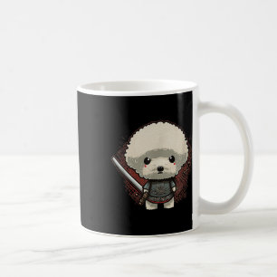 Japanese Samurai Dog Tattoo, Vintage Kawaii Ninja Coffee Mug
