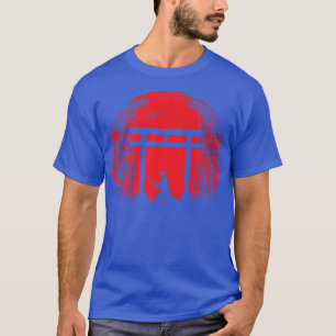 Japanese Samurai Fighter Silhouette Warrior Japan T-Shirt