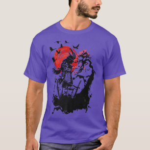 Japanese Samurai Fighter Vintage Art Retro (2) T-Shirt