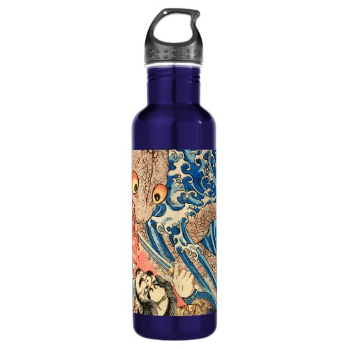 Japanese Samurai fighting salamander 710 Ml Water  Stainless Steel Water Bottle