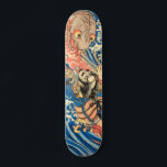 Japanese Samurai fighting salamander Skateboard<br><div class="desc">Hangami Danjo-no-jo Arakage killing a giant salamander in the Tontagawa river in the province of Izumo, Edo Period. Classic Japanese art from Utagawa Kuniyoshi, mid 19th century. #samurai, #japan, #japanese, #art, #Utagawa, #monsters, #knight, #edo, #Rashomon, #dragon, #asian</div>