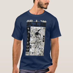 Japanese Samurai Fighting Warrior Japanese Swordsm T-Shirt