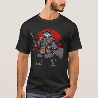 Japanese Samurai Frog Warrior Ninja Vintage For T-Shirt