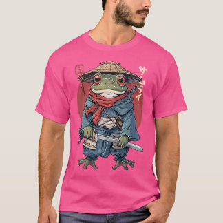 Japanese Samurai Frog Warrior Ukiyo Samurai Toad B T-Shirt