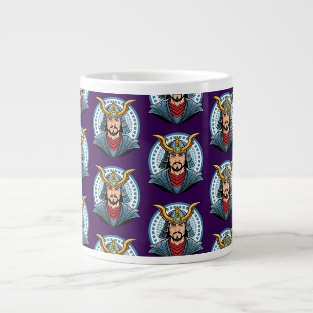 Japanese samurai giant coffee mug (Front)