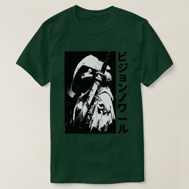 Japanese Samurai Girl  Ninja Hip Hop Urban Style A T-Shirt (Design Front)